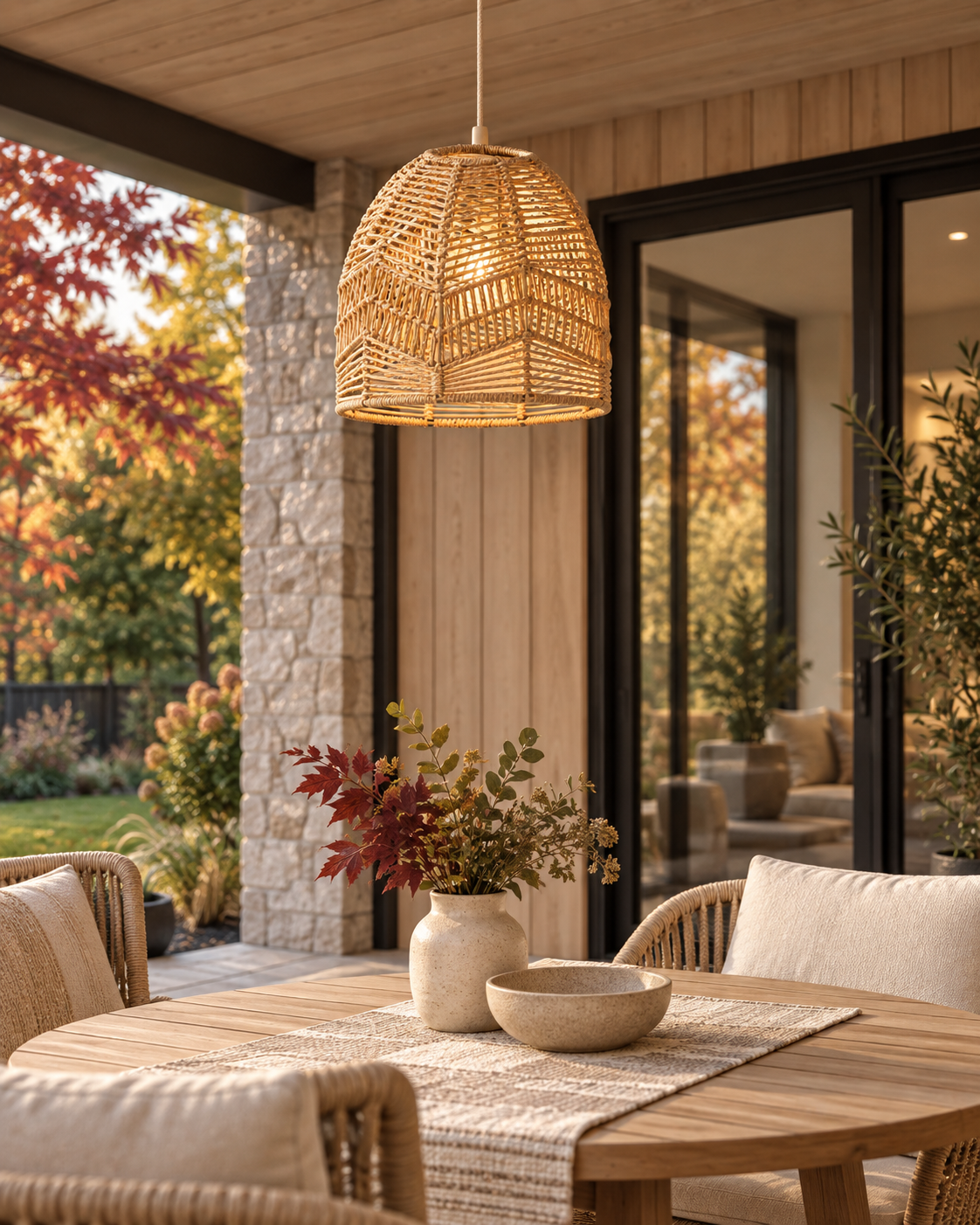 Soléa Hand-Woven Paper Rope Lampshade