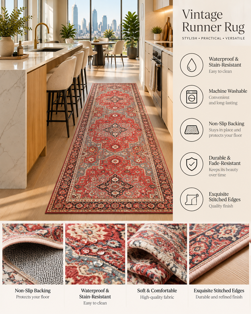 Siena Vintage Runner Rug