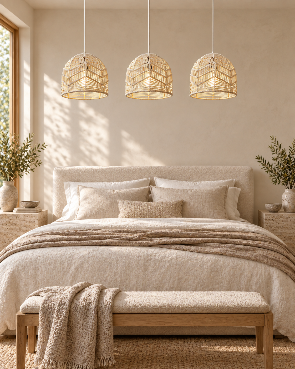Soléa Hand-Woven Paper Rope Lampshade