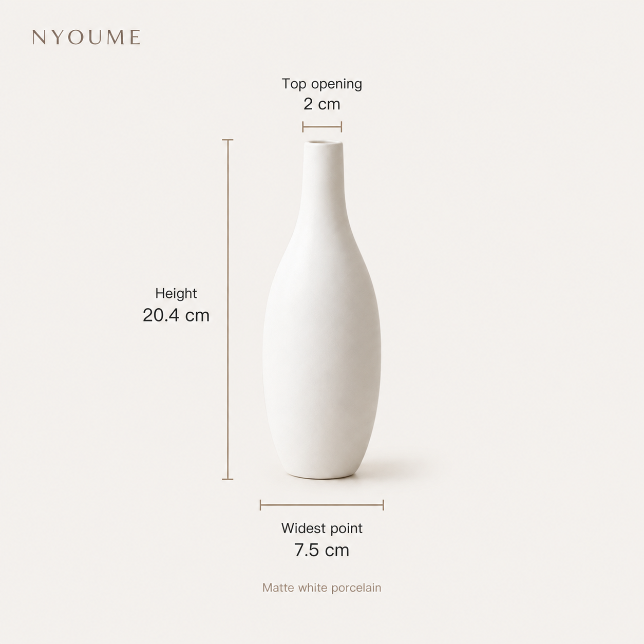 ALBA — Porcelain Vase