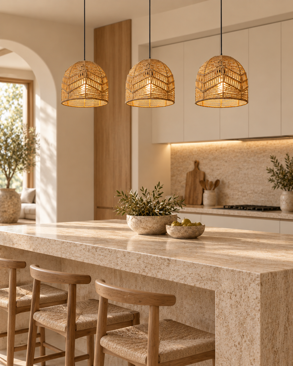 Soléa Hand-Woven Paper Rope Lampshade