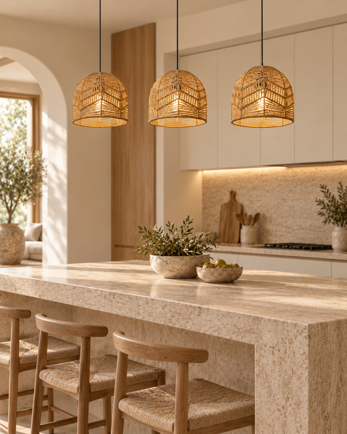 Soléa Hand-Woven Paper Rope Lampshade
