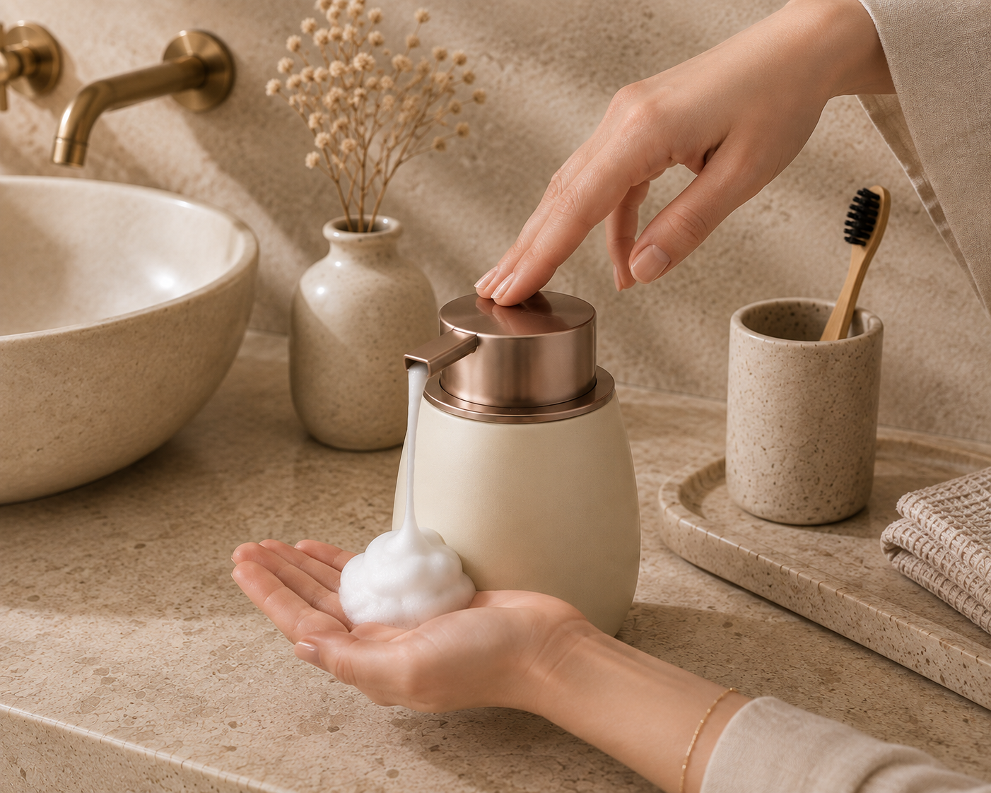 Marea – Ceramic Soap Dispenser