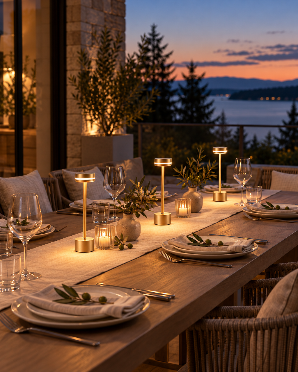 Liora – Rechargeable Gold Table Lamp