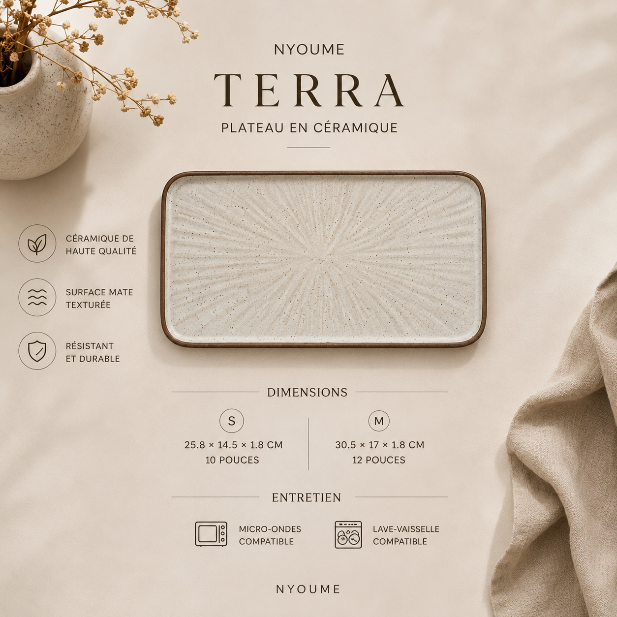 Terra — Ceramic Serving Tray