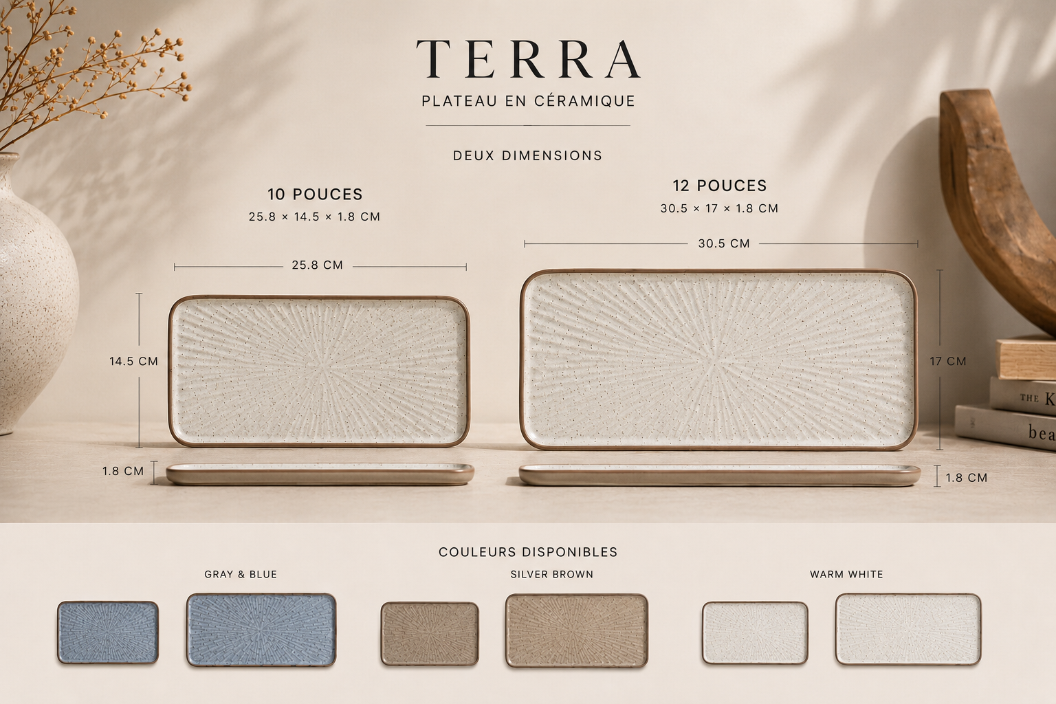 Terra — Ceramic Serving Tray