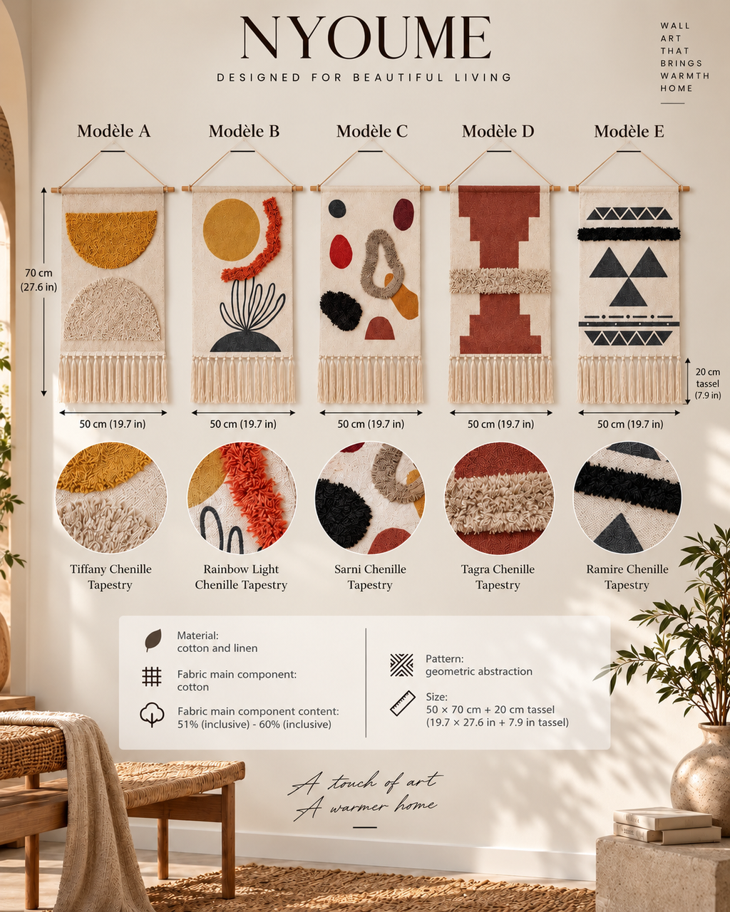 ZAYA — Hand-Woven Wall Tapestry