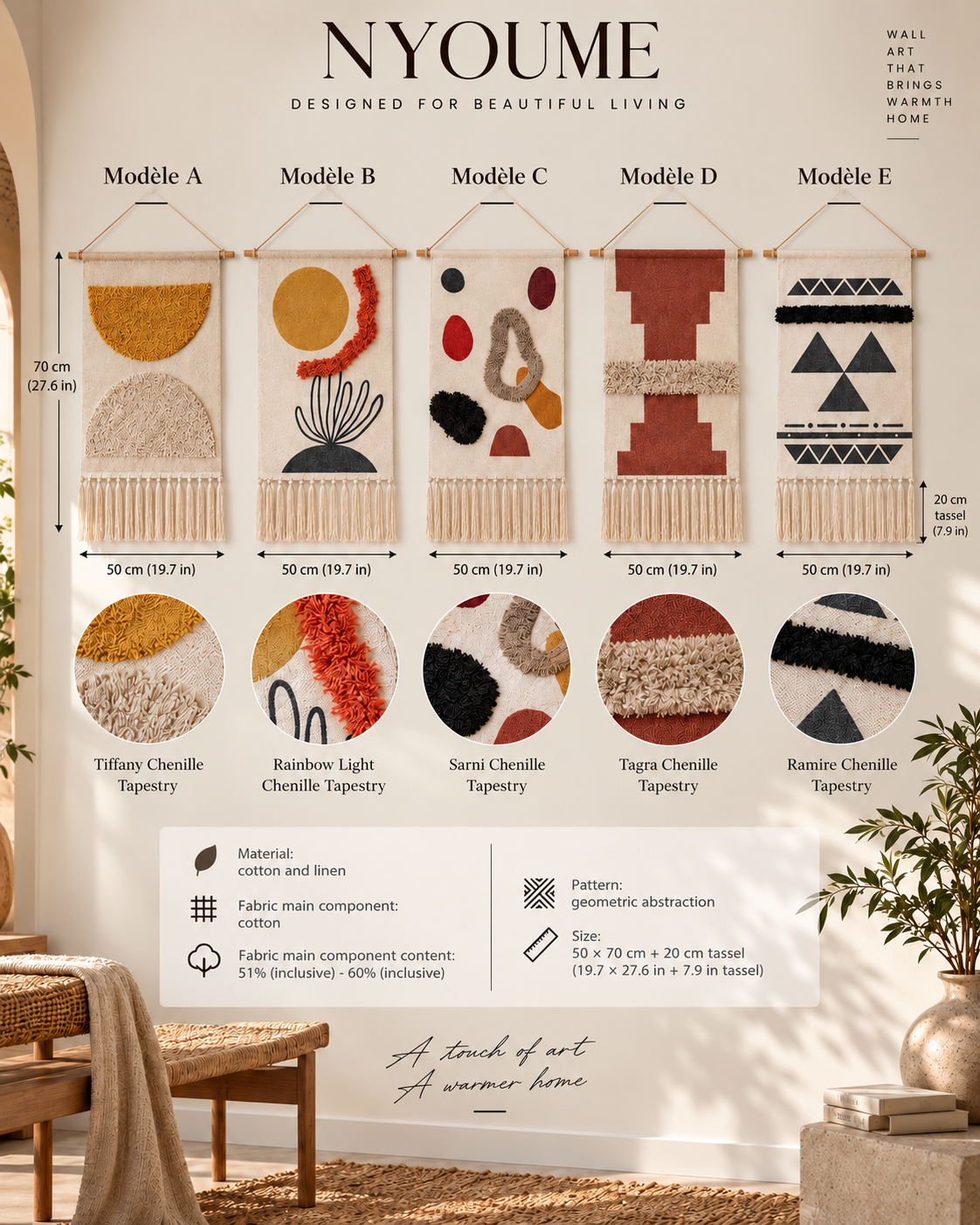 ZAYA — Hand-Woven Wall Tapestry