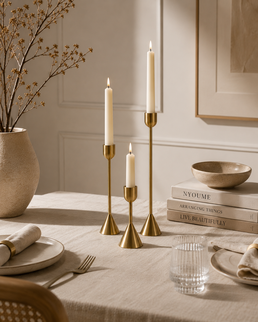 Luméa —Metal Candle Holders