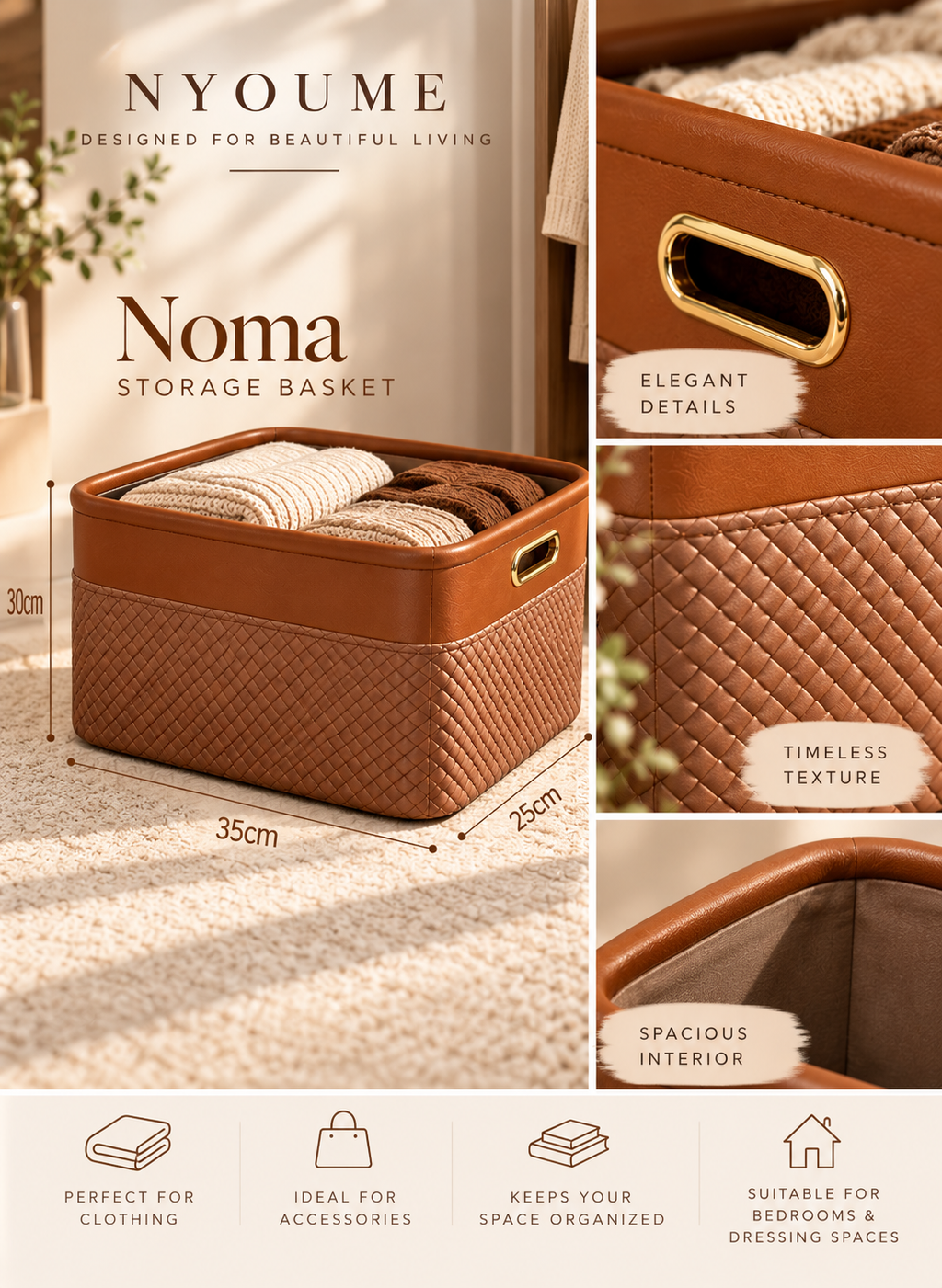 Noma — Elegant Storage Basket