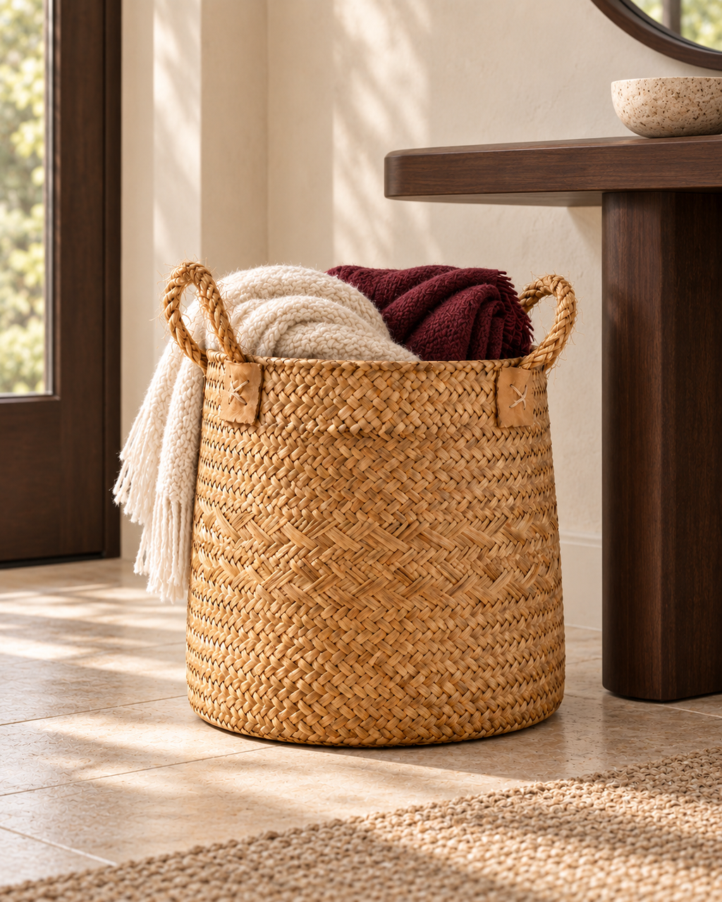 Olia – Natural Woven Storage Basket
