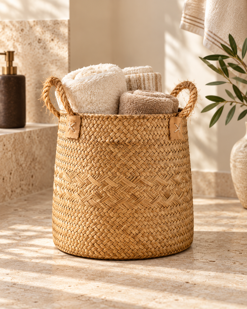 Olia – Natural Woven Storage Basket