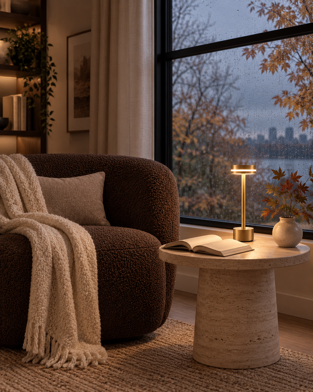 Liora – Rechargeable Gold Table Lamp