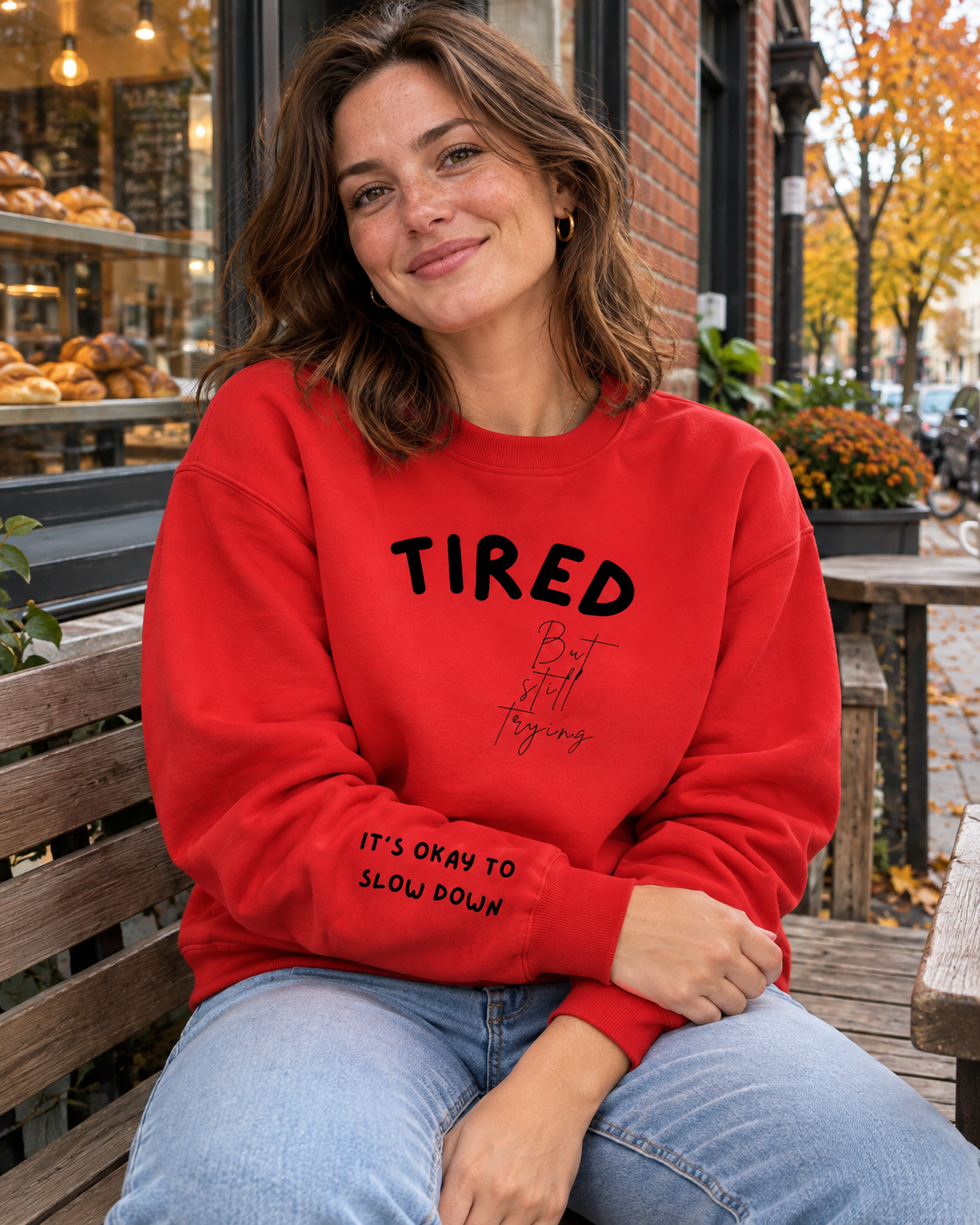 Mood Sweatshirt – Anxious, Overthinker, Worrier, Tired