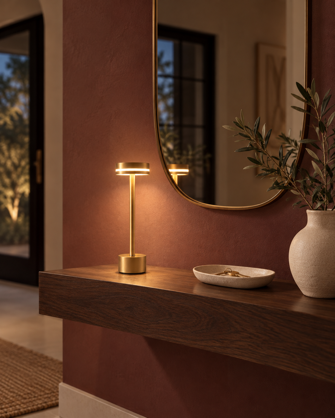 Liora – Rechargeable Gold Table Lamp
