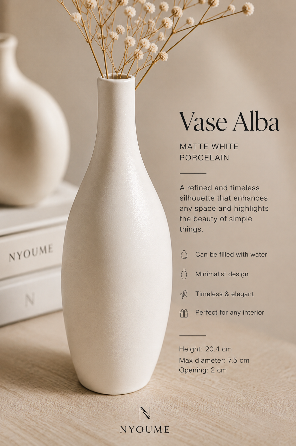ALBA — Porcelain Vase
