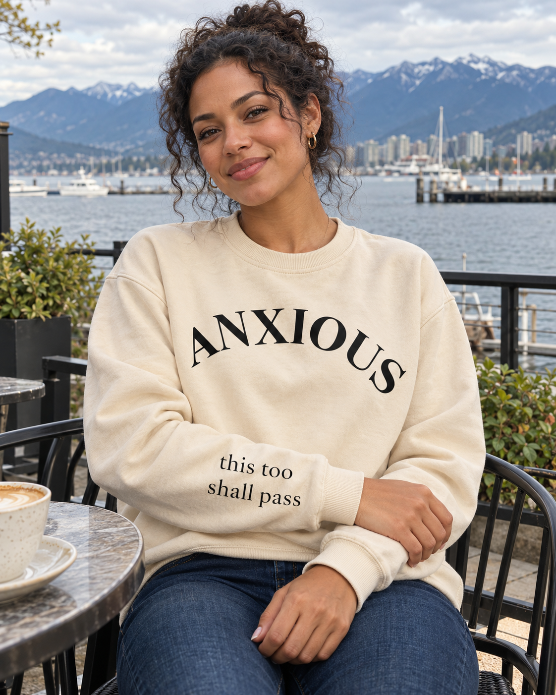 Mood Sweatshirt – Anxious, Overthinker, Worrier, Tired